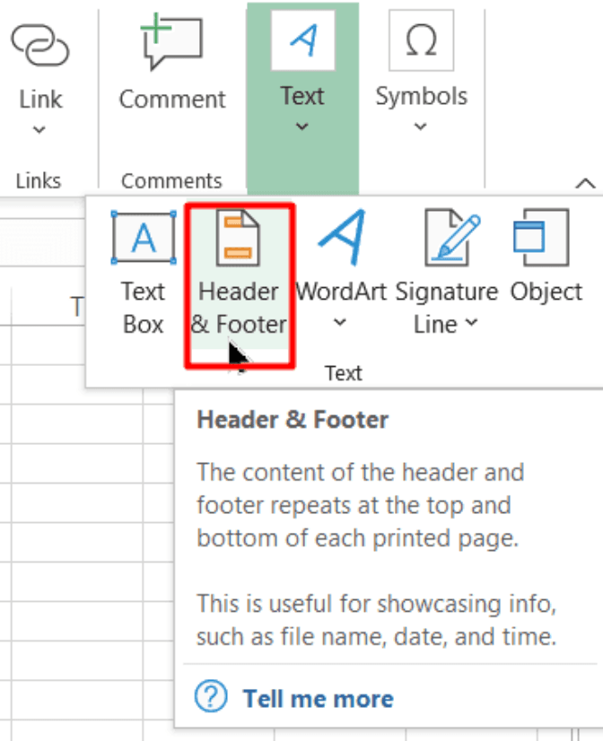 Excel Header Footer Watermark Example