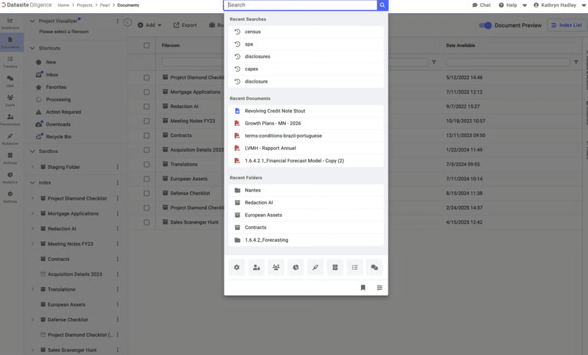 Datasite VDR AI Features