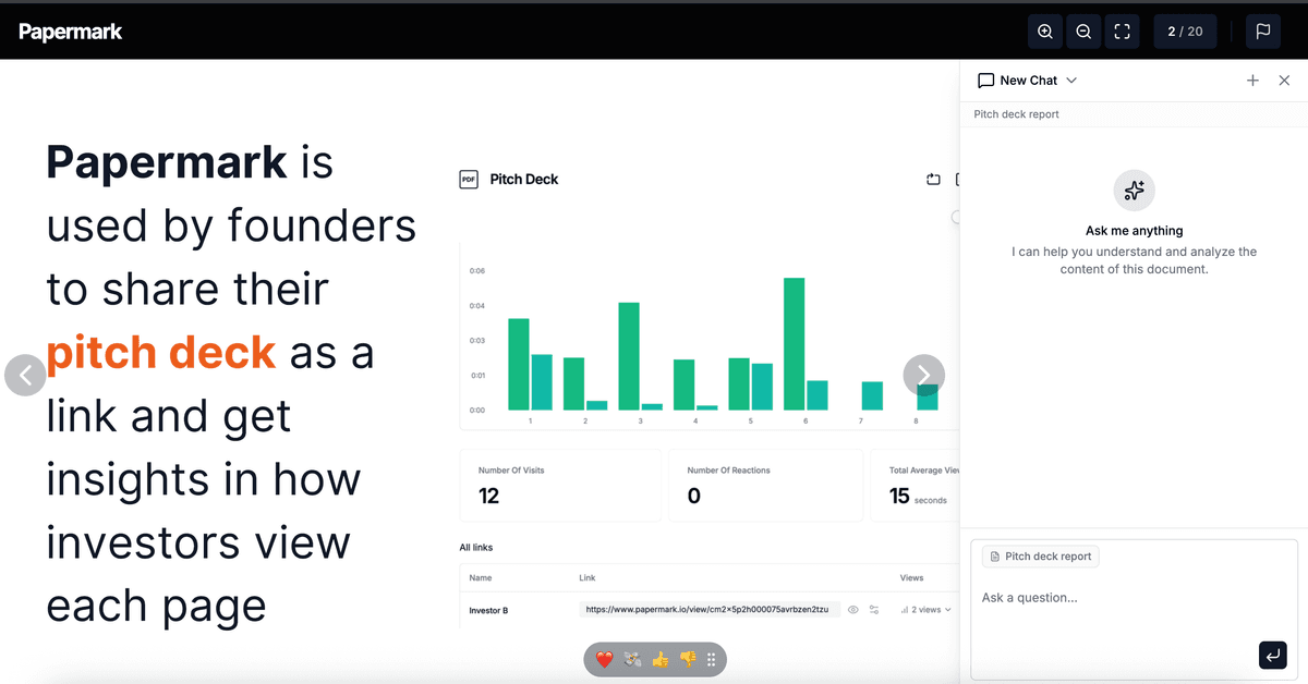 AI agent for documents interface