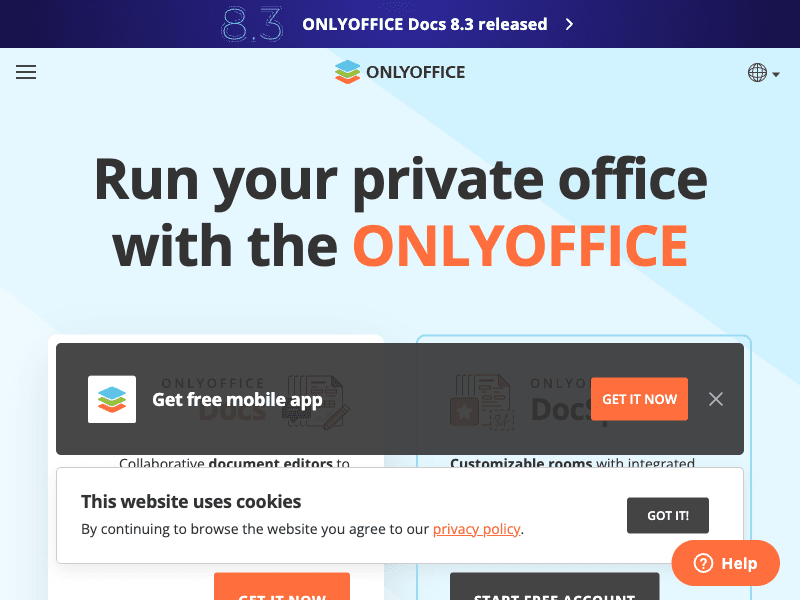 OnlyOffice interface
