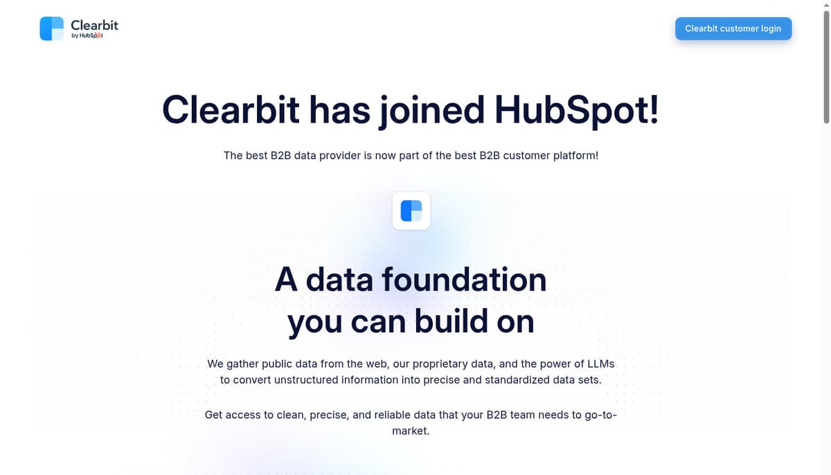 Clearbit Lead Enrichment