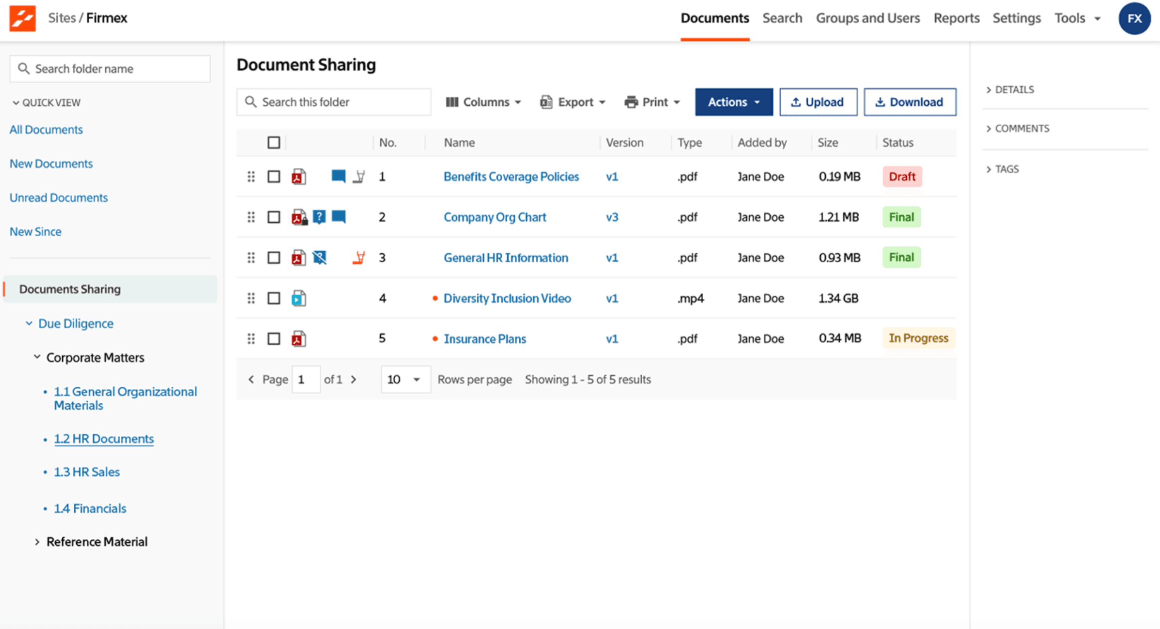 Firmex Review 2026: Features, Pricing, Pros, Cons, and Alternatives