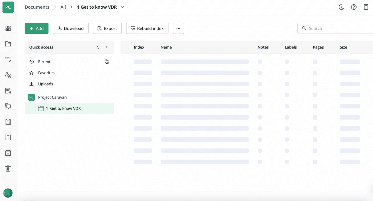 Ideals VDR loading times