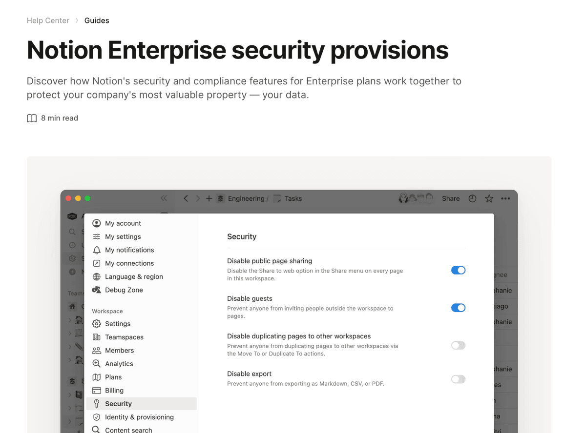 Notion website