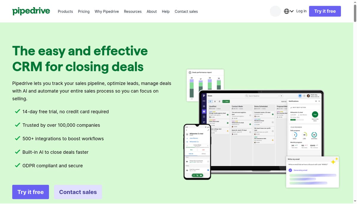 Pipedrive Sales Pipeline