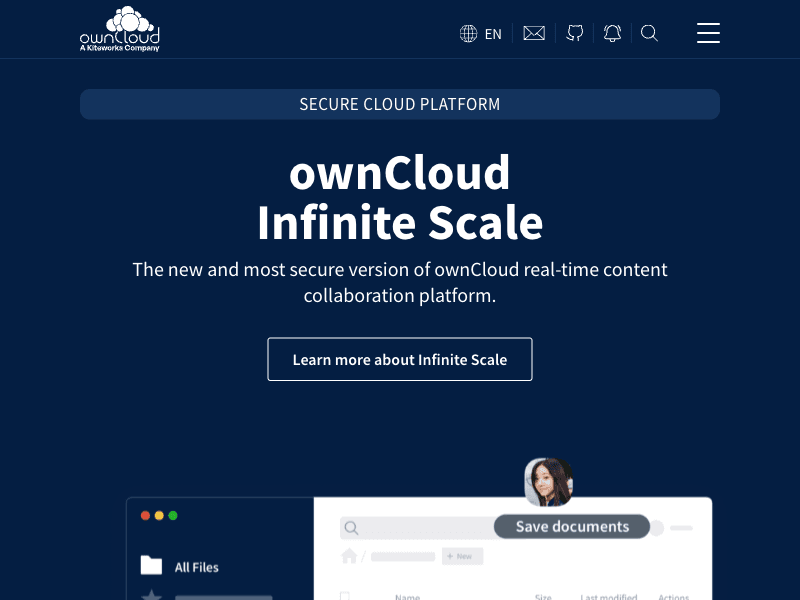 OwnCloud interface