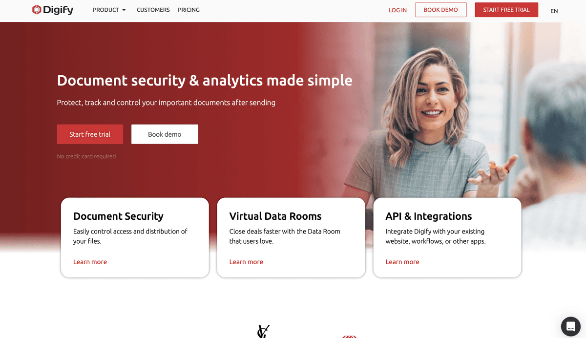 Digify Data Room Interface